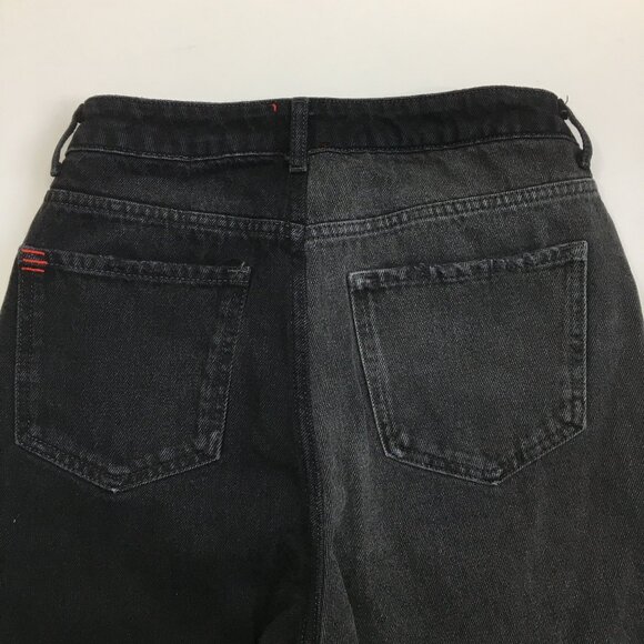 BDG Urban Outfitters 5 Pocket Black Gray 2 Tone PAX Straight Leg Jeans - Picture 10 of 13